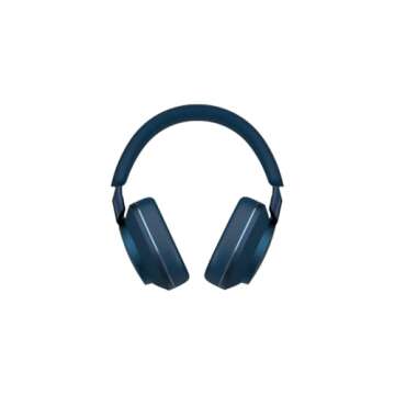 Bowers & Wilkins Px7 S2e Over-Ear Headphones - Enhanced Noise Cancellation & Transparency Mode, Crystal-Clear Calls, Bluetooth, 30-Hour Playback, Ocean Blue