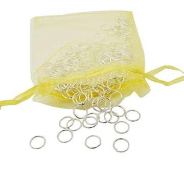 200 PCS Open Jump Rings – Yushulin10 mm Stainless Steel Open Jump Rings Connectors Jewelry Findings