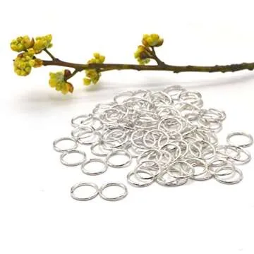 200 PCS Open Jump Rings – Yushulin10 mm Stainless Steel Open Jump Rings Connectors Jewelry Findings