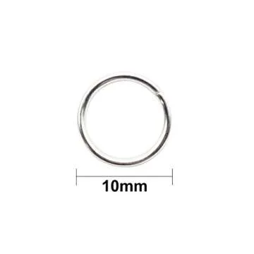 200 PCS Open Jump Rings – Yushulin10 mm Stainless Steel Open Jump Rings Connectors Jewelry Findings