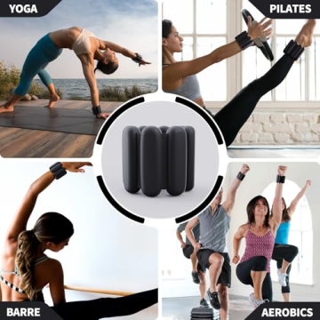 Adjustable Ankle & Wrist Weights Set 2lbs for Home Fitness