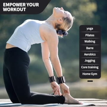 Adjustable Ankle & Wrist Weights Set 2lbs for Home Fitness