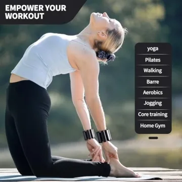 Adjustable Ankle & Wrist Weights Set 2lbs for Home Fitness