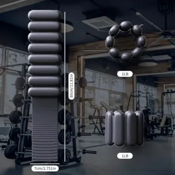 Adjustable Ankle & Wrist Weights Set 2lbs for Home Fitness