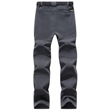 BenBoy Men's Waterproof Windproof Fleece Hiking Pants