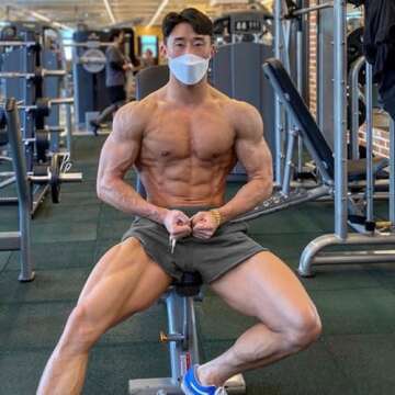 GYMAPE Men's Gym Sport Bodybuilding Workout Shorts with Pockets 3 inch Inseam Casual Raw Hem Terry Cotton Dark Gray XXL