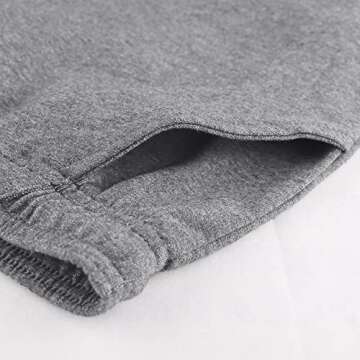 GYMAPE Men's Gym Sport Bodybuilding Workout Shorts with Pockets 3 inch Inseam Casual Raw Hem Terry Cotton Dark Gray XXL