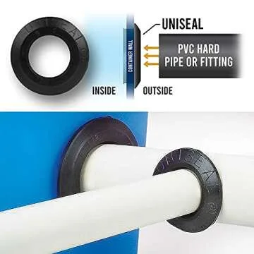 1" UNISEAL Flexible Tank Adapter - Reliable Bulkhead Seals