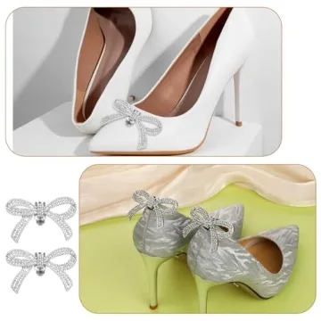 Elegant Rhinestone Shoe Clips for Bridal Wedding Sparkle