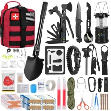 ABPIR 170 PCS Survival Kits - Essential First Aid & Gear for Adventure