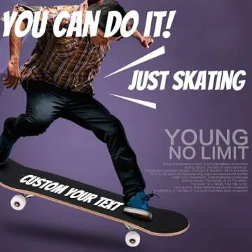 Personalized Maple Skateboard for All Ages and Skating