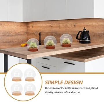 NOLITOY Clear Glass Display Domes for Elegant Decor