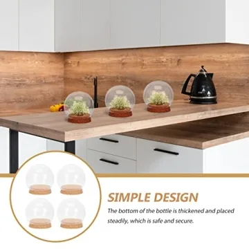 NOLITOY Clear Glass Display Domes for Elegant Decor