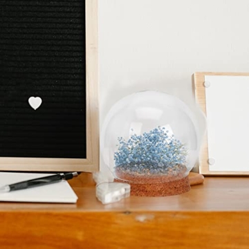 NOLITOY Clear Glass Display Domes for Elegant Decor