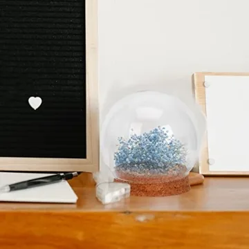 NOLITOY Clear Glass Display Domes for Elegant Decor