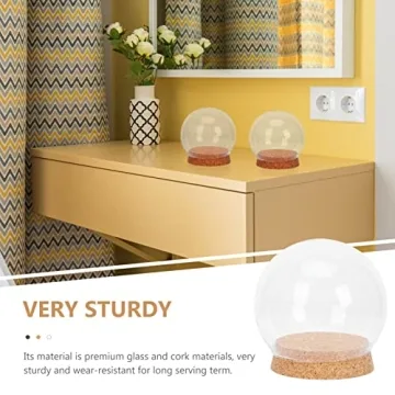 NOLITOY Clear Glass Display Domes for Elegant Decor