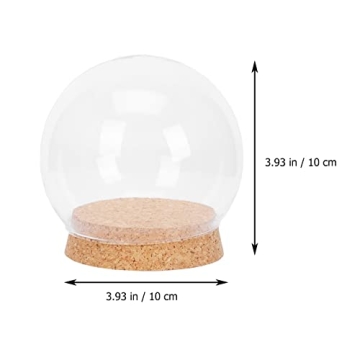 NOLITOY Clear Glass Display Domes for Elegant Decor