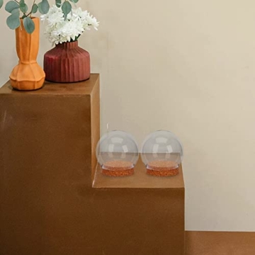 NOLITOY Clear Glass Display Domes for Elegant Decor