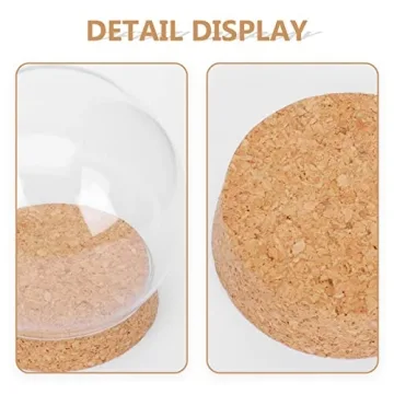 NOLITOY Clear Glass Display Domes for Elegant Decor