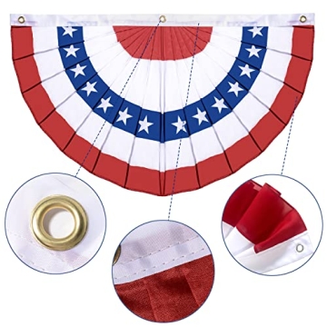 Vibrant 6 Pcs 4th of July Bunting for Festive Outdoor Decor