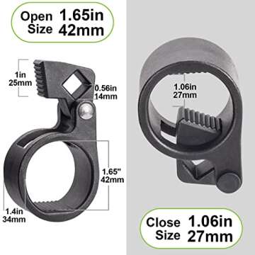 Toolwiz Universal Inner Tie Rod Hex Wrench for Car, Truck & Motorcycle Repair