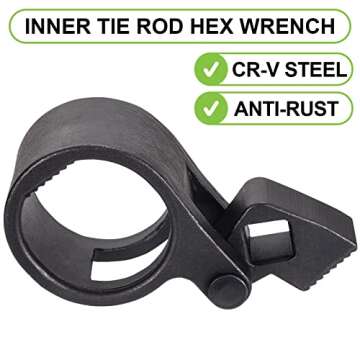 Toolwiz Universal Inner Tie Rod Tool for Vehicles 27-42mm