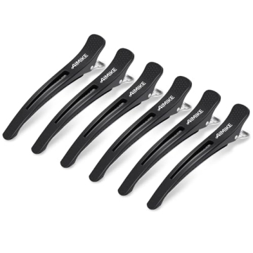 AIMIKE 6pcs Professional Non-Slip Hair Clips for Styling Sectioning