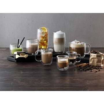 ZWILLING Sorrento Latte Glass Set - Elegant Drinkware Set