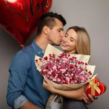 Alupssuc 8 PCS Valentine's Day Berry Flower Stems for Decor