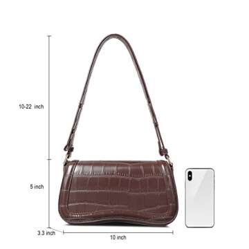 CLUCI Small Shoulder Bags,Purses for Women Vegan Leather Crossbody Handbag Clutch Hobo Purse