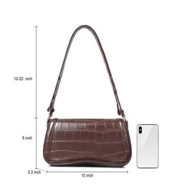 CLUCI Small Shoulder Bags,Purses for Women Vegan Leather Crossbody Handbag Clutch Hobo Purse