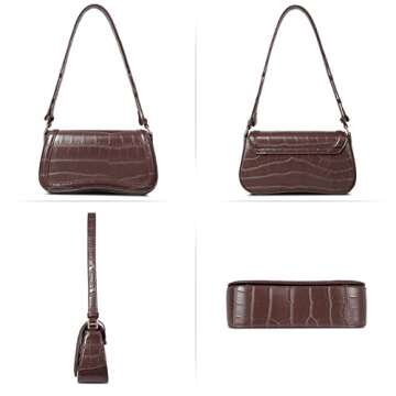 CLUCI Small Shoulder Bags,Purses for Women Vegan Leather Crossbody Handbag Clutch Hobo Purse