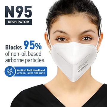 Buy BNX N95 Mask NIOSH Certified, Made in USA (20-Pack)