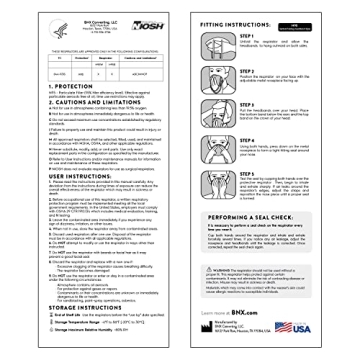 Buy BNX N95 Mask NIOSH Certified, Made in USA (20-Pack)