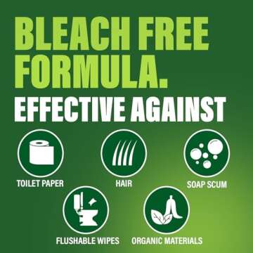 Green Gobbler Hair Drain Clog Remover & Cleaner, 2 Pack