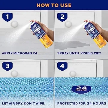 Microban Disinfectant Spray 24 Hour Citrus Scent 2-Pack