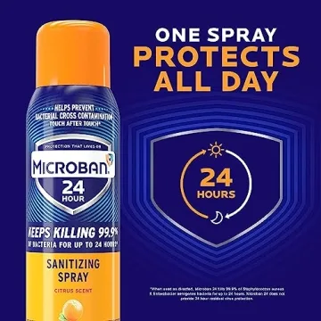 Microban Disinfectant Spray 24 Hour Citrus Scent 2-Pack