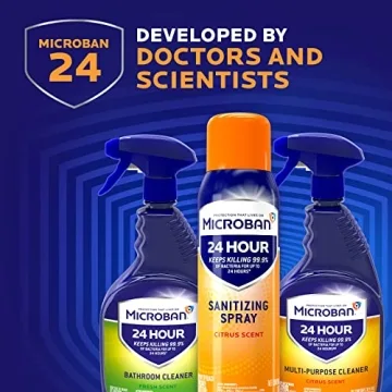 Microban Disinfectant Spray 24 Hour Citrus Scent 2-Pack