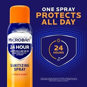 Microban Disinfectant Spray 24 Hour Citrus Scent 2-Pack