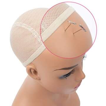 A1 Pacific Mannequin PVC Manikin Head Realistic Mannequin Head Bust Wig Head Stand for Wigs Display Making Styling PMH-DC487 (16.5 Inches, Caucasian)