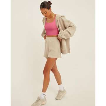 OQQ Women's 3 Piece Tank Tops Ribbed Seamless Workout Exercise Shirts 2025 Summer Basic Camis White Green Dry Rose