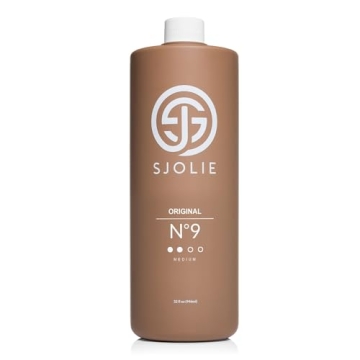 SJOLIE Spray Tan Solution - No. 9 - Medium Hydrating Tanning Spray | Sunless Tanner for Long Lasting...