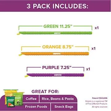 GRIPSTIC Bag Sealers - Reusable, Eco-friendly Food Storage Clips