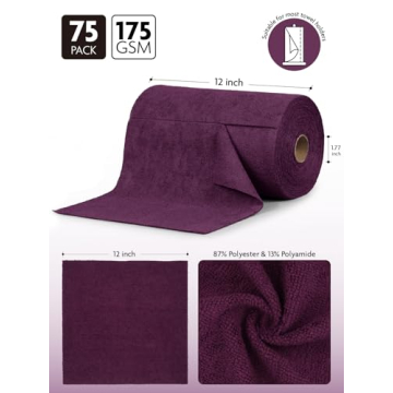 Fantasticlean Microfiber Cleaning Cloth Roll - 75 Pack