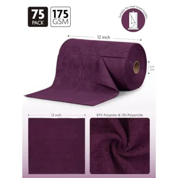 Fantasticlean Microfiber Cleaning Cloth Roll - 75 Pack