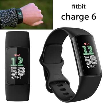 Fitbit Charge 6 Fitness Tracker Watch Bundle: Bands & Accessories