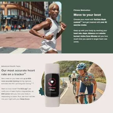 Fitbit Charge 6 Fitness Tracker Watch Bundle with Accessories