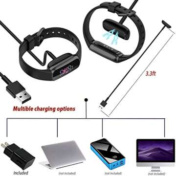 Fitbit Charge 6 Fitness Tracker Watch Bundle with Accessories