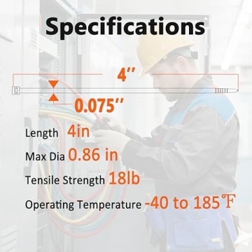 Small Black Zip Ties 4 Inch, 1000pcs Mini Cable Ties - Versatile and Strong