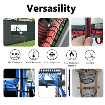 Mini 4 Inch Black Zip Ties 1000 Pack for All Uses